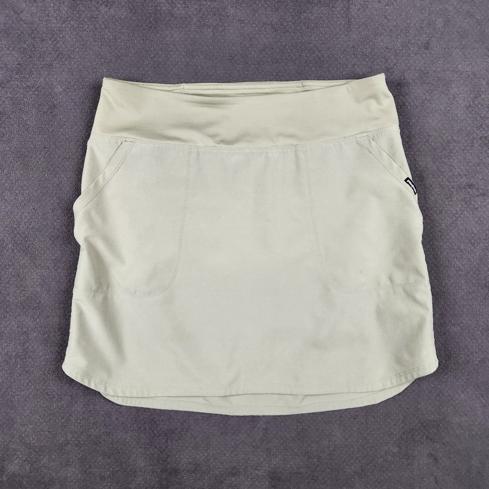 Patagonia Tech Fishing Skort Womens Medium Shale Beige Side Cinch Hiking 82150